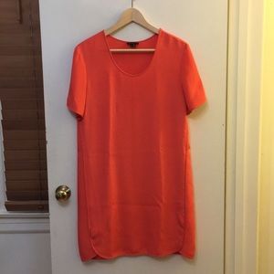 Theory Shift Dress with Sleeves